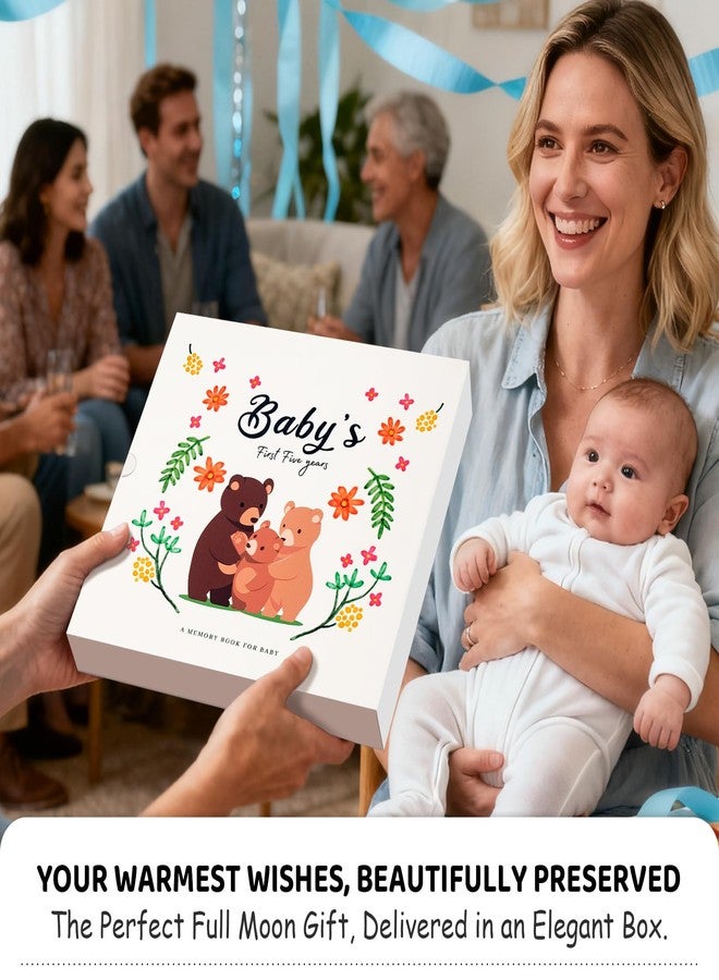 COMIX Baby Memory Book for Girl Boy, Timeless Memory Book from Pregnancy to First 5 Years, Gender Keepsake Journal with 6 Photo Pockets & 108 Pages & Gift Box, Great Gift for New Parents - Image 3